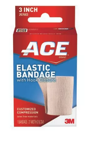 3M - 207603 - Bandage, Elas Ace W/Single Hook & Loop Clsr 3 X5Yd