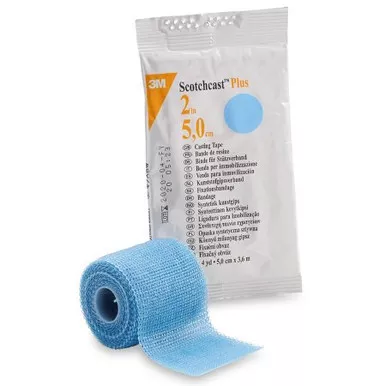 3M - 3M Adaptic Touch - 82002L - Tape, Cast Scotchcast 2 X 4 Yds Lt Blu