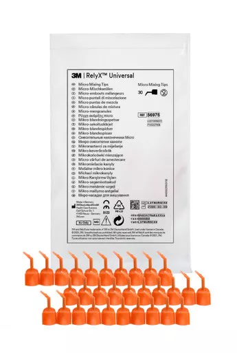 3M RelyX Universal Micro Mixing Tips, 56975, 30/Pack