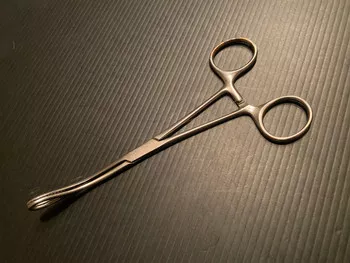 Aesculap BF113R Foerster-Ballenger Sponge Forceps, CVD, 7"