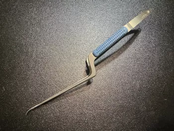 Aesculap FM123R Sensation Bayonet Micro Scissors, CVD Up, 8.5"