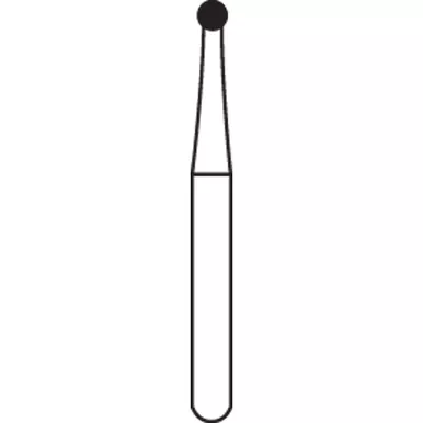 Alpen Carbide Bur 5-204-1.60 Round, 10 pcs