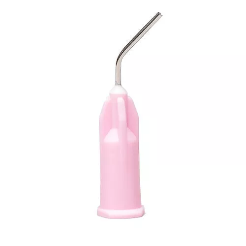 Applicator Tips - Pink, 20 ga X 1/2, Prebent tips - pkg. 100