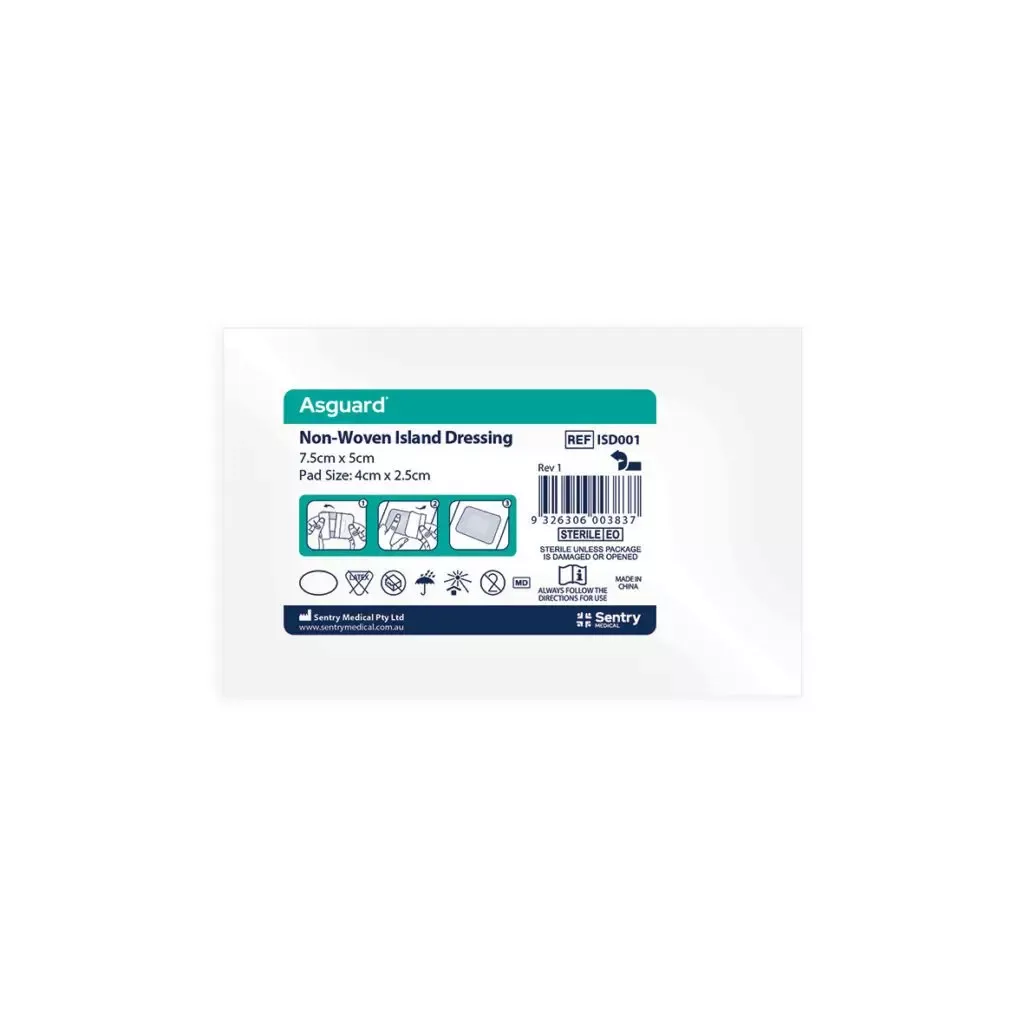 Asguard Flex Non Woven Island Dressing 7.5xcmx5cm