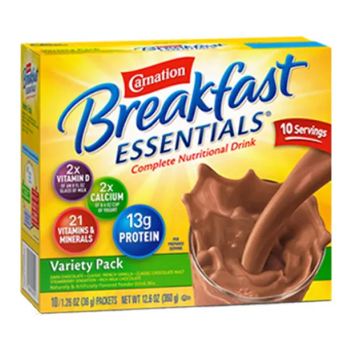 Carnation Instant Breakfast Essentials Variety Pack 10 Ct Retail
