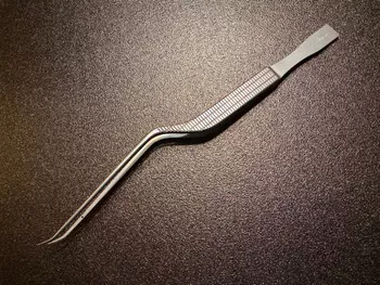 Codman 80-1505 MALIS Micro Bayonet Forceps, ANG Up, 0.5mm Tips