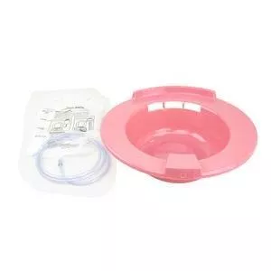 Denture Sitz Bath w/ Attachment & Instructions 2 qt. Mauve