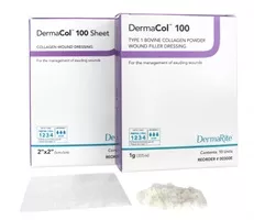 DermaCol 100 Type 1 Bovine Collagen Dressing 2 x 2