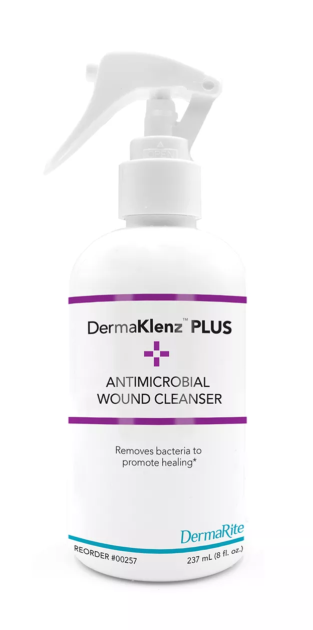 DermaRite Antimicrobial Wound Cleanser Trigger Spray Bottle 8 oz