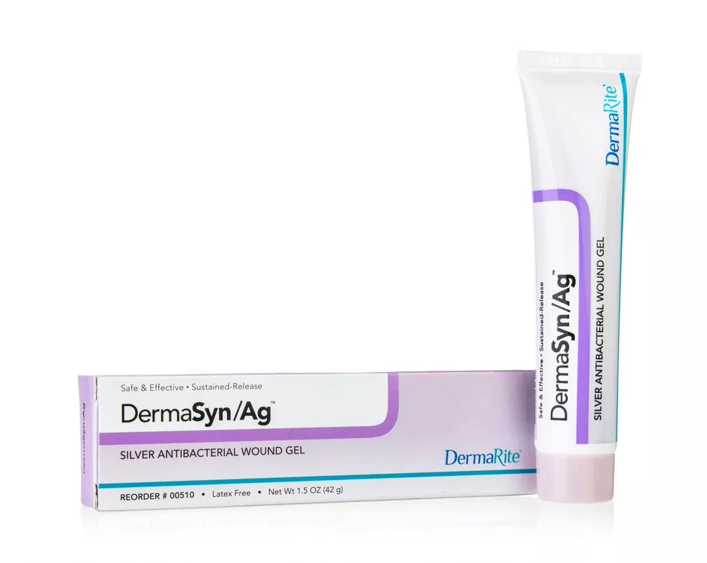 DermaSyn Ag Silver Antibacterial Wound Gel 1.5 oz