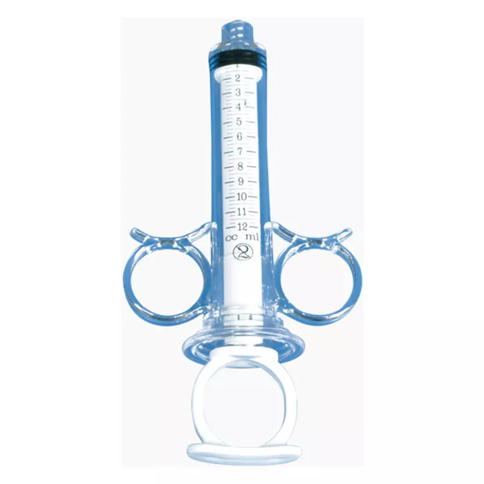 DeRoyal Angiographic 3-Ring Control Syringe 12 mL Male Rotator