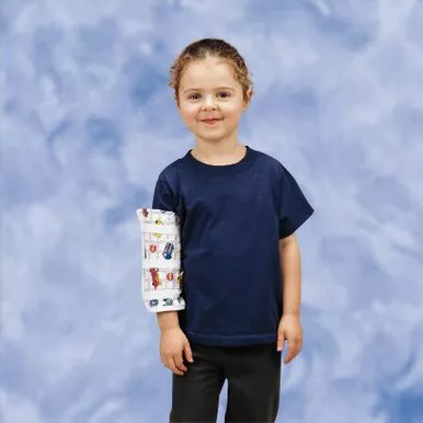 Deroyal - M7024 - Elbow Immobilizer Pediatric Small Hook And Loop Closure Blue / White