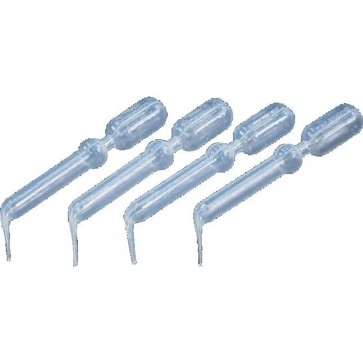 Disposable Pipettes w/ Soft Tip, 1.5cc Capacity, Clear, 100/Pkg