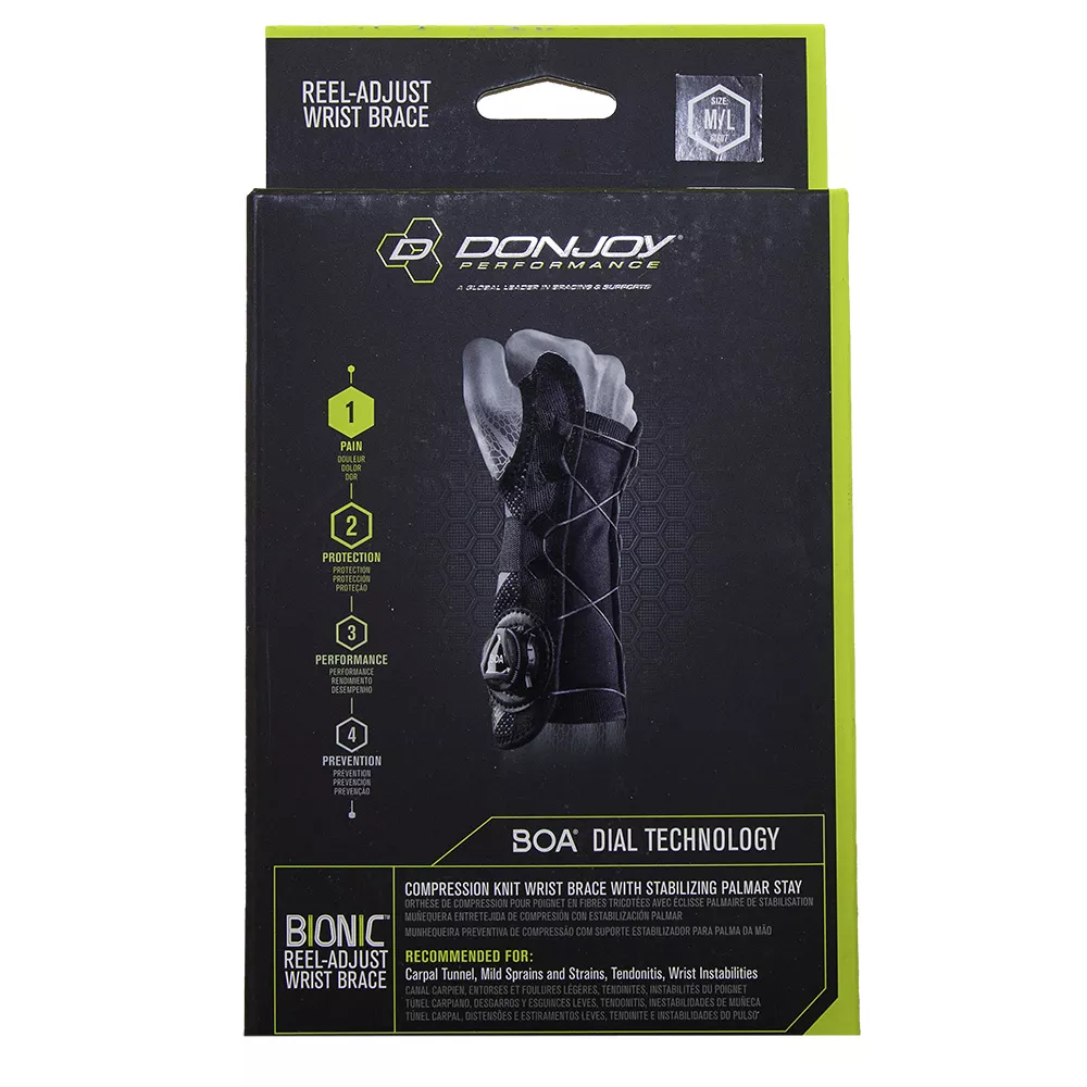 DonJoy Performance Bionic Reel-Adjust Wrist Brace Right