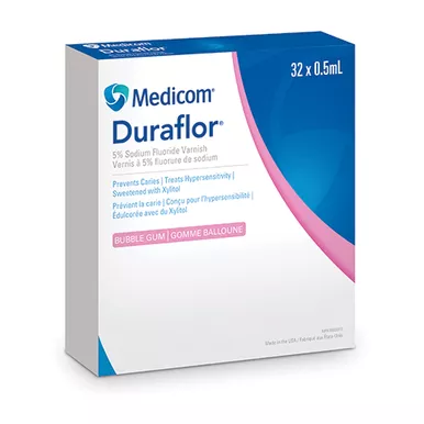 Duraflor - 5% Sodium Fluoride Varnish in Unit Dose Bubble Gum