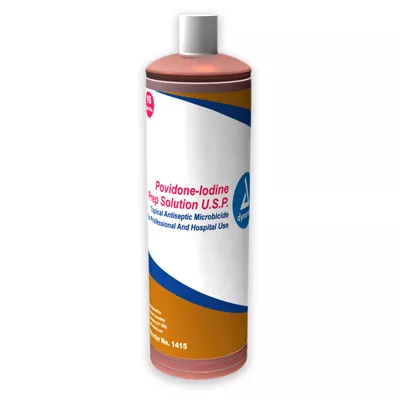 Dynarex Povidone Iodine Prep Solution, 8 oz, 24/cs - Medex Supply