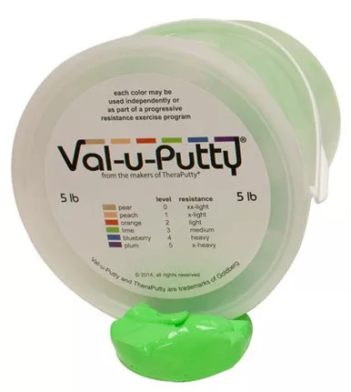 Fabrication Enterprises - Cando - 10-3953 - Val - U - Puttyo Exercise Putty - Lime (Medium) - 5 Lb