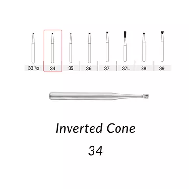 FG Carbide 34 Short Shank - Bulk 100