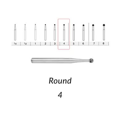 FG Carbide 4 Short Shank - Bulk 100