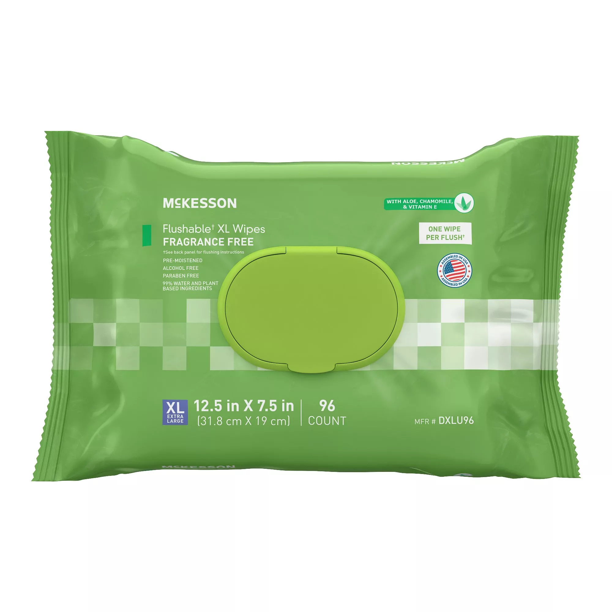 Flushable Personal Wipe McKesson Soft Pack Unscented 96 Count - Medex Supply
