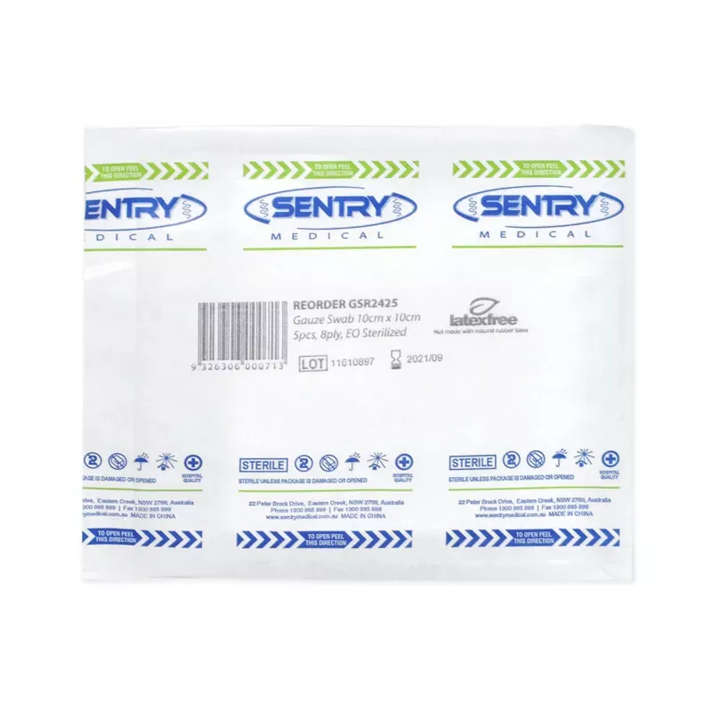 Gauze Swabs 8 Ply 10x10cm