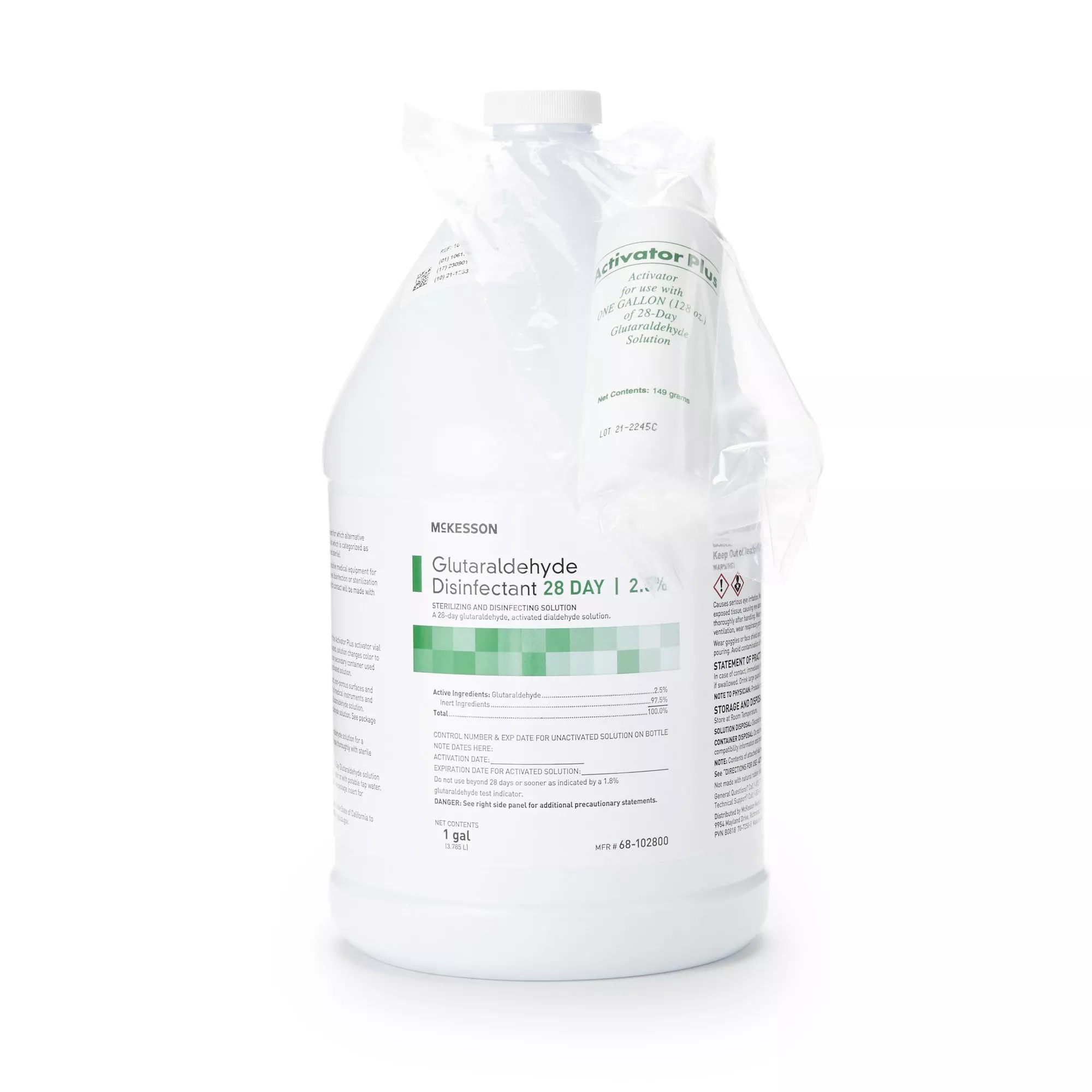 Glutaraldehyde High-Level Disinfectant McKesson 28 Day Activation Required Liquid 1 gal. Jug Reusable - Medex Supply