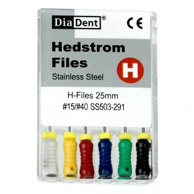 H-Files 25mm, 6/Box (Diadent)