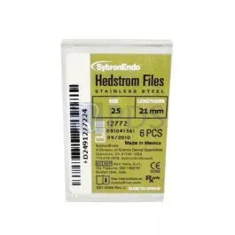 Hedstrom Files 21mm, Size 25 Red Kerr Endodontics 12772
