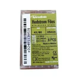 Hedstrom Files 25mm #45-80 Assorted Kerr Endodontics 11360