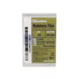 Hedstrom Files 25mm, Size 35 Green Kerr Endodontics 11348