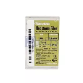 Hedstrom Files 25mm, Size 40 Black Kerr Endodontics 11349