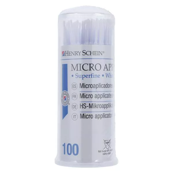 Henry Schein Bendable Micro Applicator Super Fine White, HS903T-100WT - Medex Supply