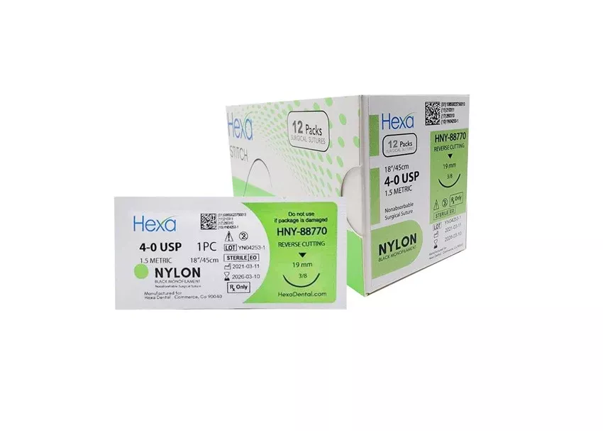 Hexa Nylon Suture 4-0 USP