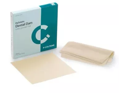 HySolate Latex Dental Dam, Light, 6" x 6", Medium, 360 Sheets