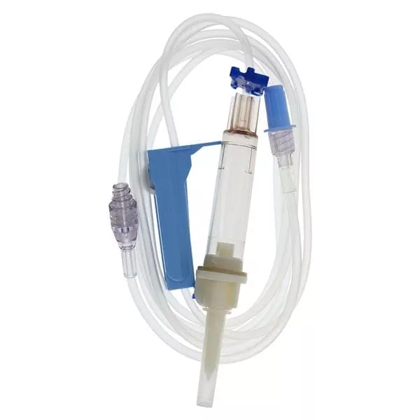 IV Solution Set 10 Drops/mL 92" Male Luer Lock Adapter Dvnt Spk 48/Case - Medex Supply