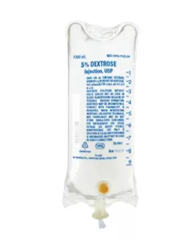 IV Solution Solution Dextrose 5% 1000mL Bag - Medex Supply