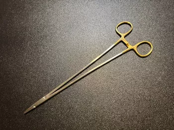 Jarit 121-188 DeBakey Vascular Needle Holder, TC, 10.25"