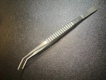 Jarit 320-106 Angled DeBakey Vascular Forceps, 2mm, 7.5"