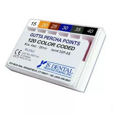 JS Dental Gutta Percha Points ISO Sizes