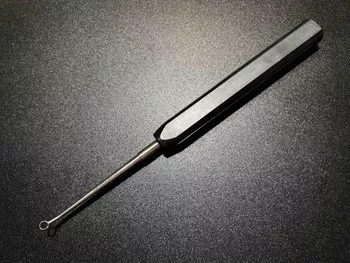 Life Instruments 711-1503-1 Long Handle Cone Ring Spinal Curette, ANG, #3