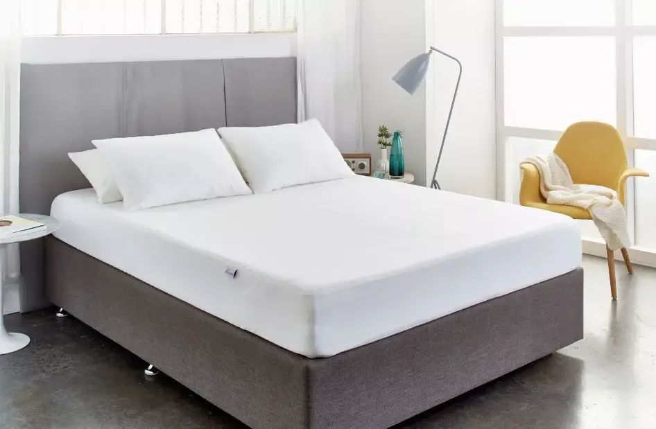 Mattress Protector Basic Fitted King 183x204cm 1200ml Waterproof White