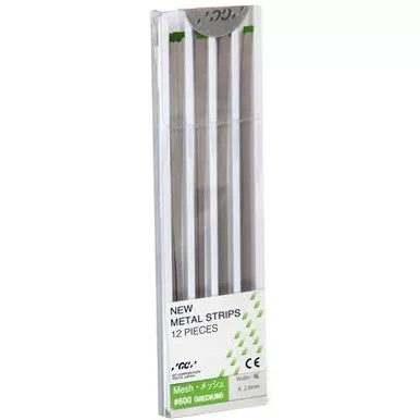 Metal Strips - Medium (No. 600 Mesh - 70 Micron), Green, 12/Pack