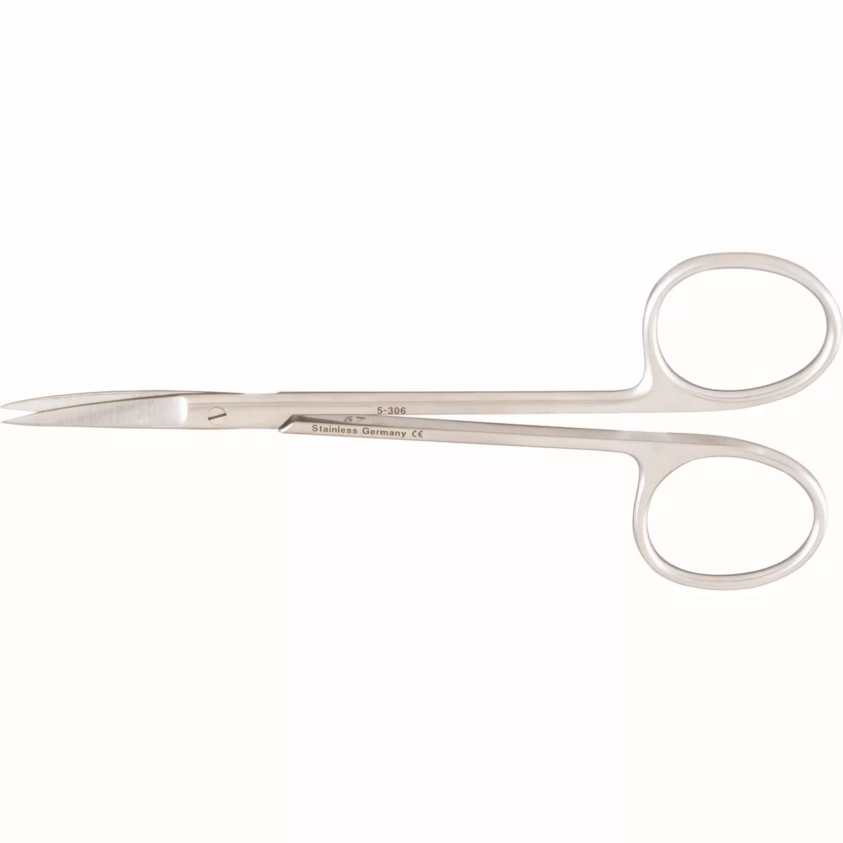 Miltex Iris Scissors, 4-1/2" (115mm), Curved, Fine, Sharp Points, 5-306 - Medex Supply