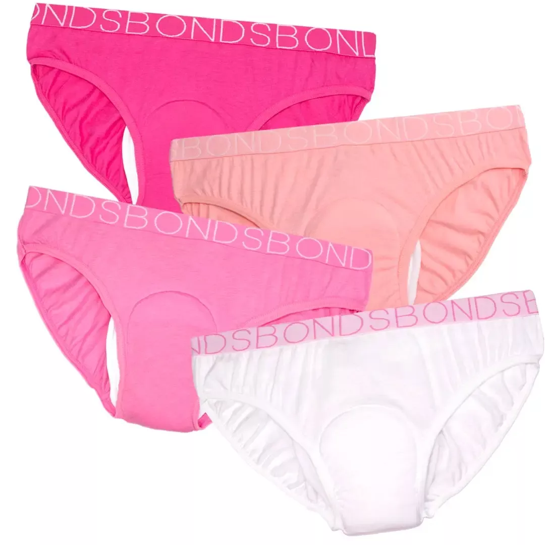 Minappi Bikini Brief With Pad Custom Made Female 250 Ml Cotton Assorted