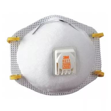 N95 Particulate Face Mask Respirator, 10/Box