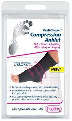 Pedifix - Pedi-Smart - 6021-6 - Compression Sleeve Size Black Ankle