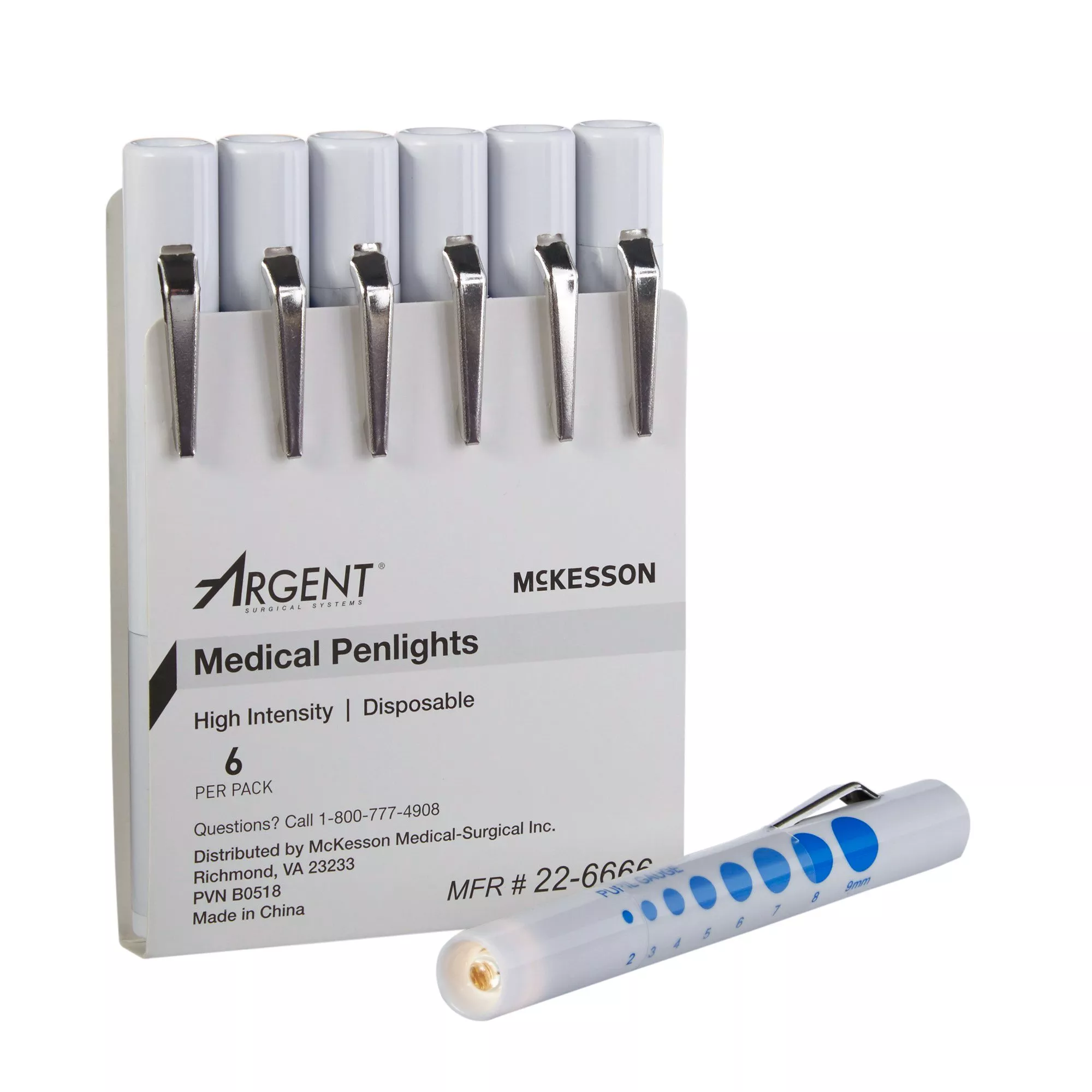Penlight McKesson White Light 4-1/2 Inch Disposable - Medex Supply