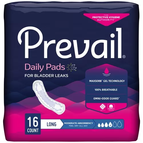 Prevail Bladder Control Moderate Pad White 11