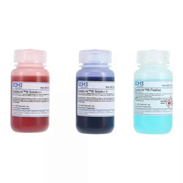 QuickLink III Stain Stat Pack 3x3oz Kit 3/Bx - Medex Supply