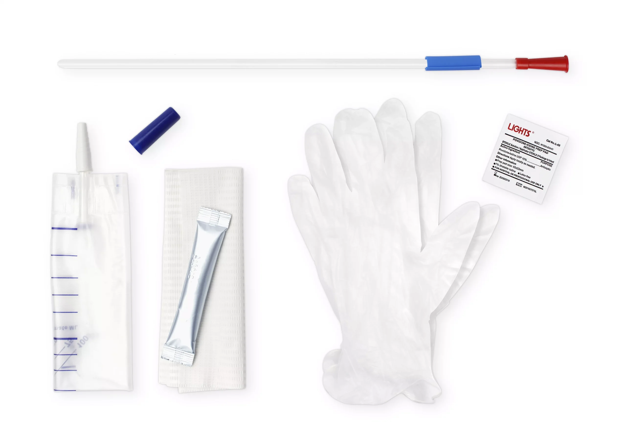 SimPro Set Tiemann Coude Closed System Intermittent Catheter 12 Fr 16